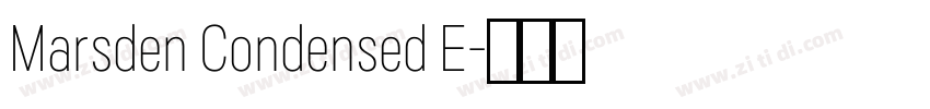Marsden Condensed E字体转换